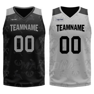 ชุดบาสเก็ตบอลแบบกลับด้านได้ คุณภาพพรีเมียม ขายส่ง ราคาถูก รับสกรีนโลโก้ - Product Image 2