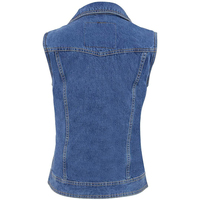 Chaleco de Mezclilla sin Mangas para Hombre, Diseño Nuevo, Estilo Motociclista, Espalda Descubierta, Ropa Deportiva Informal, Talla Grande, Transpirable, Impermeable, para Invierno y Otoño