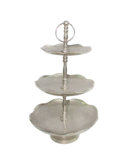 Soporte de pastel de metal niquelado de alta calidad estándar Diseño elegante para fiestas de boda y cocina casera Precio de Venta caliente - Product Image 4
