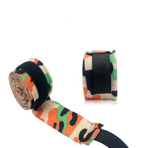 High Quality Custom Printed Cotton MMA Boxing <b>Hand</b> Wraps for Fitness Training - Product Image 5