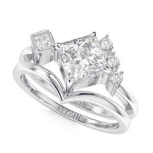 ชุดเดรส2.00CT สำหรับผู้หญิงชุดเจ้าหญิงตัดเพชร - Product Image 1