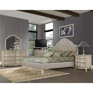 ชุดห้องนอนหรูหราสไตล์ราชวงศ์ ทำจากโครงไม้มะฮอกกานีแท้ พร้อมงานแกะสลักด้วยมือและงานฝีมือ สำหรับใช้ภายในห้องนอน - Product Image 4