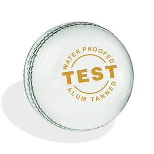Pelotas de críquet de cuero blanco de prueba KC ENTERPRISES-Mejor calidad Durable 156-160g Peso Estándar internacional Empaquetado - Product Image 2