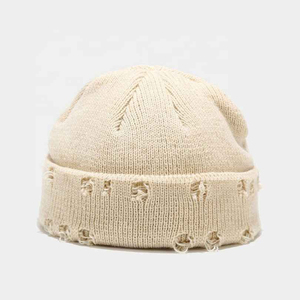Personnalisé en détresse Vintage unisexe coloré Beanie chapeau 100% coton personnalisé imprimé Texture rugueuse taille adulte usage quotidien en plein air - Product Image 6