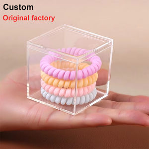 6.5*6.5/2.25x2.25 rõ ràng Acrylic thế giới bao gồm PS vuông Cube 65mm nắp hộp vuông 2.5 inch lưu trữ nhỏ với nắp hộp kẹo - Product Image 2