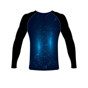 Rashguard tricoté à motifs haute performance avec longueur standard Rashguards imprimés par sublimation personnalisés en vente promotionnelle - Product Image 5