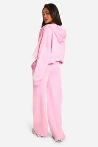 Conjunto de 2 piezas de algodón 100% de alta calidad, Sudadera con capucha de gran tamaño, pantalones para correr, sudadera con hombros caídos, pantalones de chándal, patrón sólido para invierno - Product Image 4