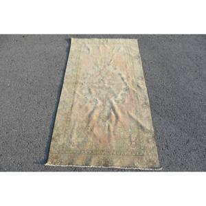 พรมปูพื้นขนาดใหญ่สไตล์วินเทจสไตล์ตุรกีแนววินเทจผ้าลาเท็กซ์ทำมือสไตล์คลาสสิกสีเบจ - Product Image 1