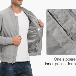 Blouson Bomber Homme Hiver Manches Longues Style Urbain Imperméable Toile Multicolore Écologique Respirant Logo Personnalisé - Product Image 4