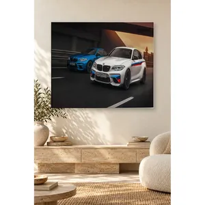 Impression sur toile Fida Blue and White BMW M2 Pair Under a Bridge - Product Image 4