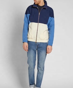 Chaqueta Cortavientos de Alta Calidad para Hombre, Estilo Urbano, Bloques de Color, Logotipo Personalizado, Cremallera, Transpirable - Product Image 4