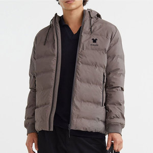 Veste matelassée respirante de haute qualité pour homme à manches longues avec col montant en nylon/polyester, équipement décontracté d'hiver pour l'extérieur, en promotion - Product Image 1