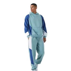 380 grammes poids lourd deux pièces pull à capuche ensemble hommes survêtement personnalisé de haute qualité surdimensionné sweats à capuche et pantalons de survêtement ensemble hommes - Product Image 1
