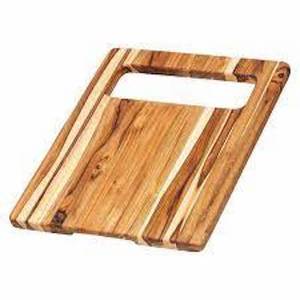 Gran oferta de accesorios de cocina para el hogar, tabla de cortar de madera de Acacia pulida Natural, tabla de cortar de plástico en caja - Product Image 5