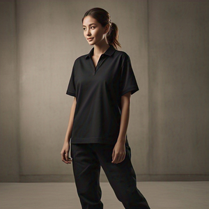 Polo oversize à épaules tombantes pour femmes vêtements de sport col rabattu polos de golf oversize polo pour femmes de haute qualité - Product Image 5