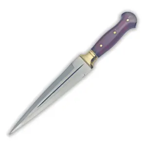 Gocen Makas pisau berkemah pegangan tanduk rusa kualitas terbaik dengan selubung kulit pisau bertahan hidup kualitas terbaik ok1038