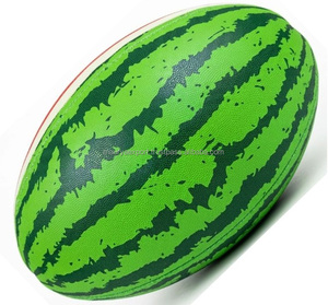Full color printed Rugby Balls / Aboriginal Indigenous Print Products / Custom Branded Promotional Rugby Ball - Product Image 2