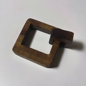 Cadena de madera de mango rústico de 3 eslabones de estilo bohemio tallada a mano, decoración de madera Natural ecológica para sala de estar o dormitorio - Product Image 5