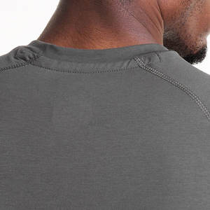 65% coton 35% polyester personnalisé logo privé vêtements d'entraînement vêtements de sport vêtements de fitness plaine blanc hommes t-shirt - Product Image 3