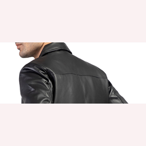 Chaqueta de vuelo de piel de oveja para hombre con forro - Product Image 6