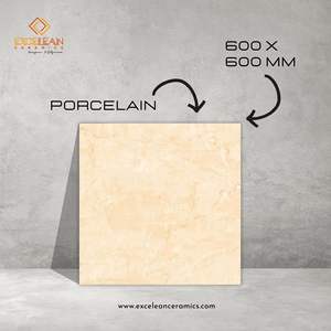 Carreaux Vitrifiés Porcelanato Finition Brillante Design 60x60 cm 100% Carreaux Bois Imperméables pour Espaces Contemporains - Product Image 3