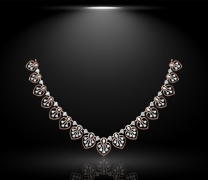 Luxe 10K 14K or en acier inoxydable bijoux de mode collier boucle d'oreille ensemble pour les fêtes de mariage et de fiançailles pour les femmes - Product Image 2