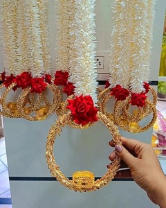 Portavelas Jasmine Diya, Decoración para Colgar en la Pared, Decoración Diwali, Decoración de Fondo para Escenario Ganpati, Decoración Colgante para Velas de Té - Product Image 1