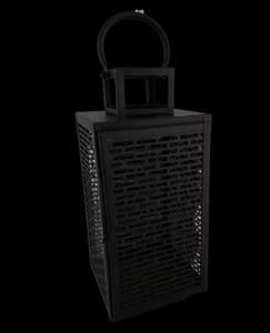 เชิงเทียนตกแต่งบ้านดีไซน์แบบโบราณทำด้วยมือโคมไฟเหล็กเคลือบผงสีฟ้าดีไซน์ทันสมัย - Product Image 6