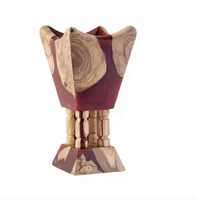 Brûleur à Bakhoor en bois et résine écologique de haute qualité, décoration de table pour la maison, pots à bougies