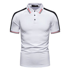 Camiseta de cuello polo informal de manga corta personalizada para hombre, tejido de punto transpirable, diseño impreso, recién llegados del fabricante - Product Image 1
