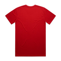 T-shirts unisexes en coton 100 % personnalisés en gros SHH Apparel 2025 – Broderie chenille, imprimé bicolore rouge, couleurs vives délavées