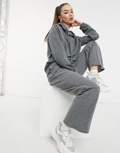 Ensemble de pantalons de survêtement à capuche pour femmes d'hiver personnalisé Respirant 100% coton Survêtement léger à séchage rapide - Product Image 4