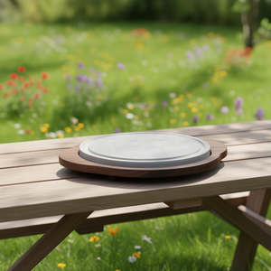 Bisetti 99011 Soapstone Plate (30cm) Outdoor <b>Cookware</b> with No Coating Hand Wash Only - Product Image 3