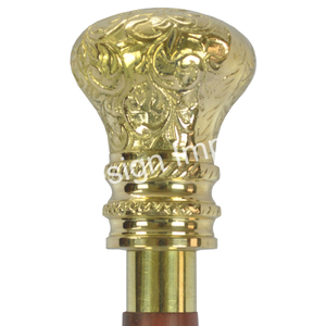 ใหม่หมวกกันน็อคทางทะเลทองเหลืองโบราณจับไม้เดินสําหรับปู่ย่าตายายบาดเจ็บคนเดินง่ายสนับสนุนไม้เท้าที่ไม่ซ้ํากัน - Product Image 4