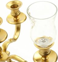 Nouvel Arrivage – Candelabres et Bougeoirs Métalliques Européens Shah, Taille Personnalisée, Or et Argent, pour Mariages, Dîners et Événements Formels