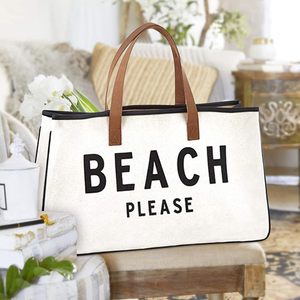 Vente en gros sac fourre-tout original en toile de chanvre stratifiée pour femmes, de plage, de voyage, de shopping, de voyage, avec poignée en cuir - Product Image 2