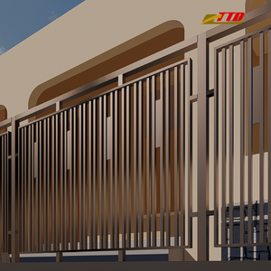 Vallas de Casa modernas hechas de paneles metálicos de jardín decorativos de hierro forjado duraderos y puerta para paisajismo al aire libre - Product Image 6