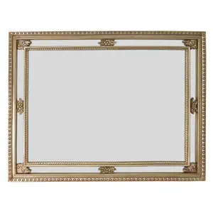 Miroir mural moderne rectangulaire en aluminium de taille personnalisée pour la décoration de la maison pour la salle de bain, la chambre et le salon. - Product Image 1