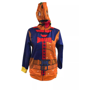 เสื้อมีฮู้ดสำหรับผู้ชายไซส์ใหญ่พิเศษแบบมีซิปรูดพิมพ์ลายได้ตามต้องการ - Product Image 1