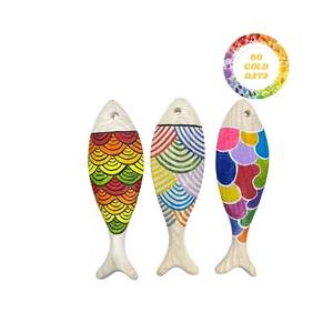 Handmade Decorative Wooden <b>Fish</b> Craft Kit For Kids Diy Painting Educational <b>Toy</b> Creative Wood <b>Fish</b> Gift Supply Wholesale - Product Image 1