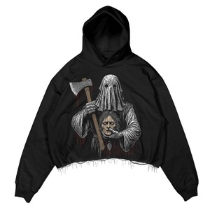 เสื้อมีฮู้ดผ้าคอตตอนมีฮู้ดเสื้อสเวตเตอร์พิมพ์ลายกราฟิกแบบสวมหัวมี100% ออกแบบโลโก้ได้ตามต้องการ - Product Image 4