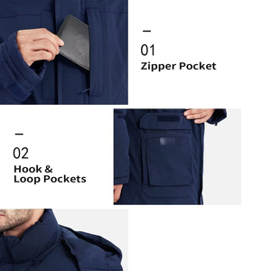 Chaqueta larga acolchada personalizada con diseño de logotipo personalizado informal de invierno 2024 para hombre con servicio OEM - Product Image 6