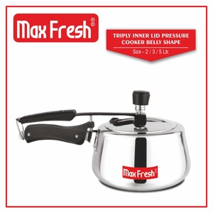 หม้ออัดแรงดันสแตนเลสสตีล 3 ชั้น รุ่น Maxfresh ฝาในแบบเรียบ คุณภาพสูง ป้องกันการระเบิด ใช้กับเครื่องล้างจานได้ - Product Image 2