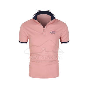 T-shirt polo en polyester 100% coton pour homme, séchage rapide et confortable avec coupe et style optimaux, motif uni - Product Image 1