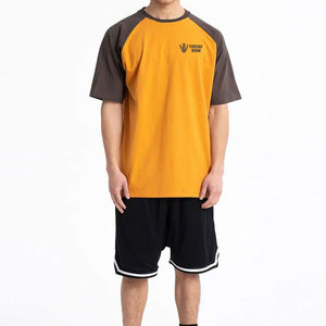 Custom Color Summer Casual Men T-Shirt & Shorts <b>Set</b> High Quality Breathable Sports Wear Wholesale - Product Image 1