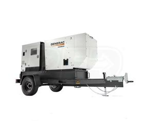 60% de Descuento en Generador Diésel Generac de 60 kW (Primer Uso) / 68 kW (Segunda Uso) Montado sobre Patines con Remolque de Eje Único - Product Image 1