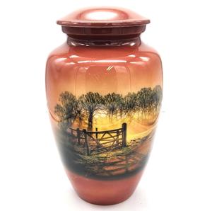 Urna Funeraria de Tamaño Humano con Título 'Puerta del Cielo' para Cenizas Humanas, Urnas de Aluminio para Cenizas Humanas - Product Image 6