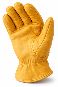 Gants de travail en cuir industriels pour la construction et la manutention manuelle, protection durable des mains avec fabrication de logo personnalisé - Product Image 3