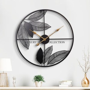 Oversized Rustic Metal Brass Wall <b>Clocks</b> with Distressed Finishes Perfect for Adding Character to Farmhouse-<b>style</b> Interiors - Product Image 5