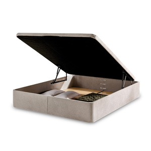 BUEN SUENO ALBA Lit Ottoman Modèle Excellent Design Lit Rembourré Moderne Cadre en Bois Antidérapant Directement LED Tissu Rembourrage - Product Image 1